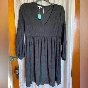 Black mini dress